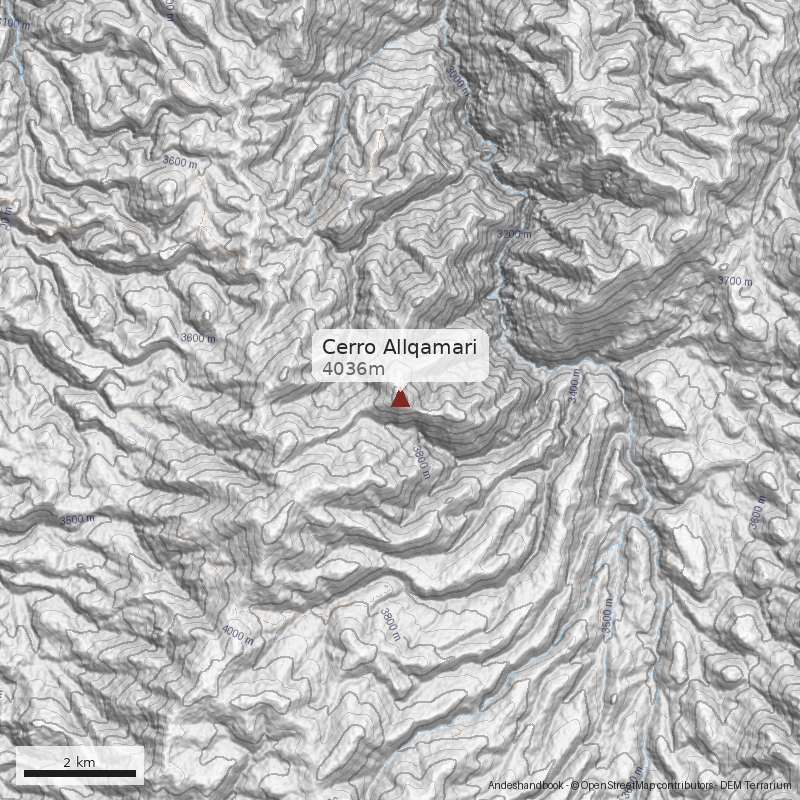 Mapa Cerro Allqamari