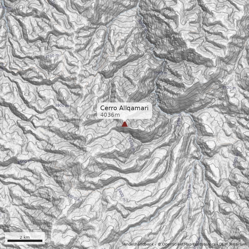 Mapa Cerro Allqamari