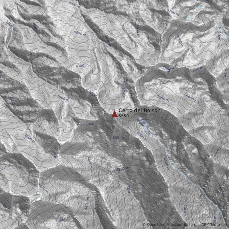 Mapa Cerro del Bolsón
