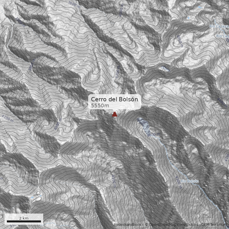 Mapa Cerro del Bolsón