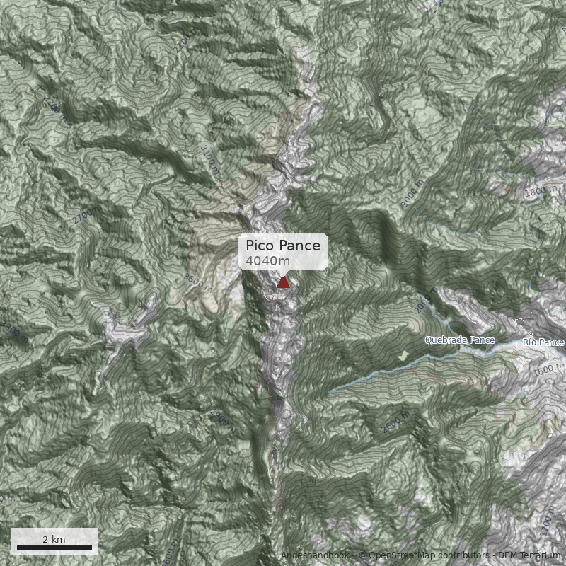 Mapa Pico Pance
