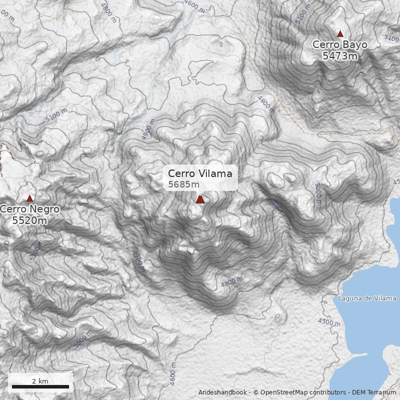 Mapa Cerro Vilama