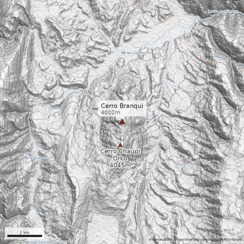 Mapa Cerro Branqui