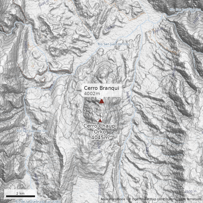 Mapa Cerro Branqui