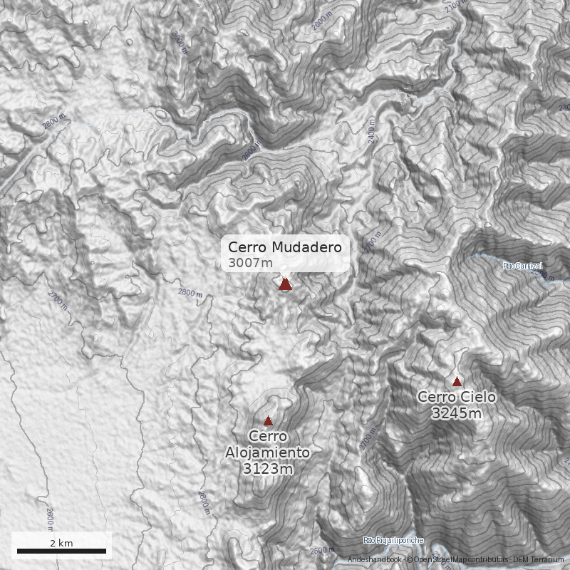 Mapa Cerro Mudadero