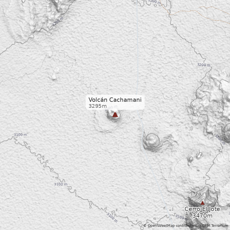 Mapa Volcán Cachamani
