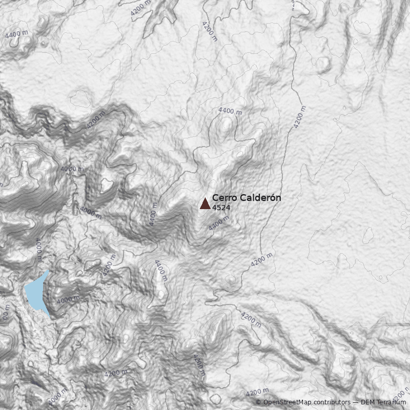Mapa Cerro Calderón