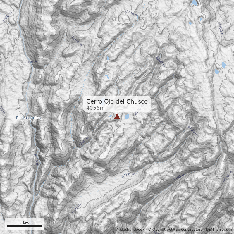 Mapa Cerro Ojo del Chusco