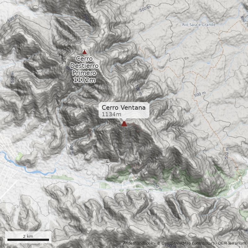 Mapa Cerro Ventana