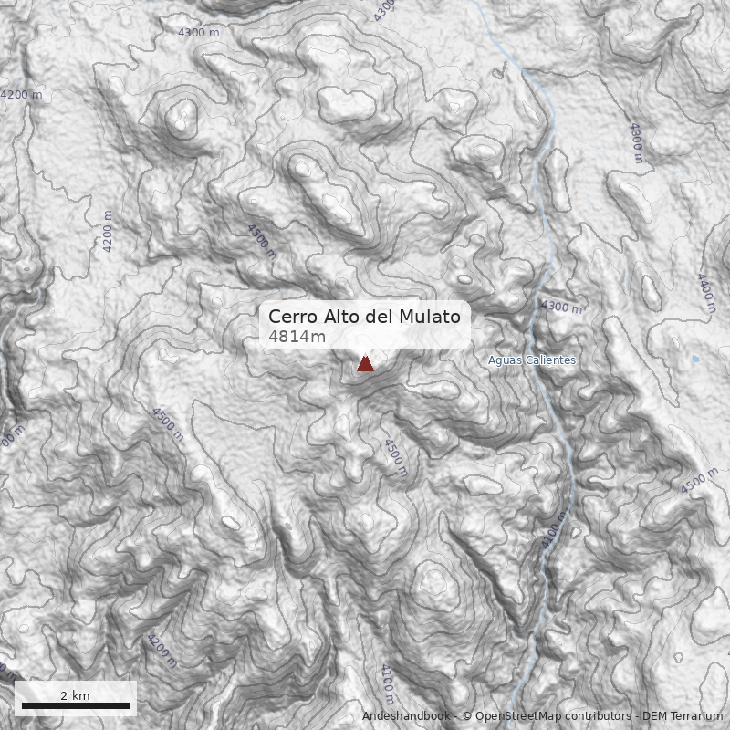 Mapa Cerro Alto del Mulato
