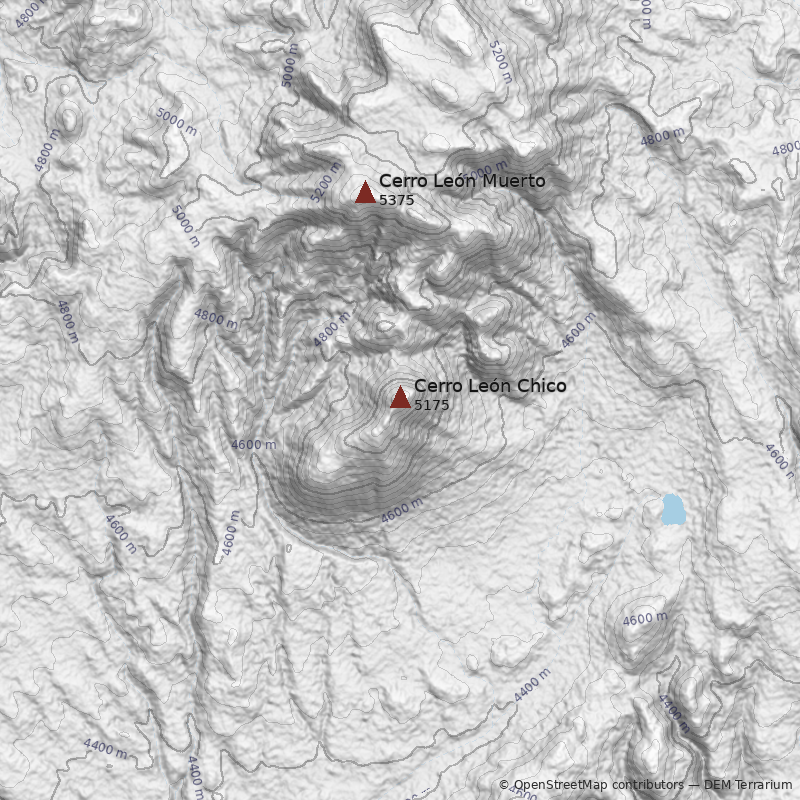 Mapa Cerro León Chico