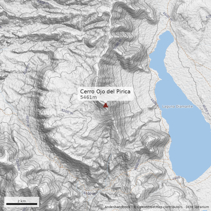 Mapa Cerro Ojo del Pirica