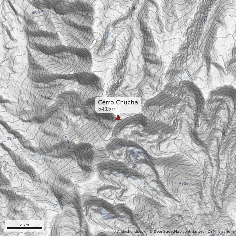 Mapa Cerro Chucha