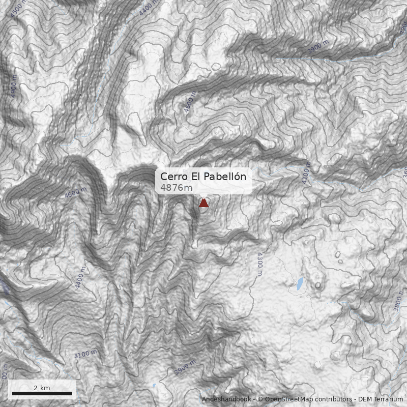 Mapa Cerro El Pabellón