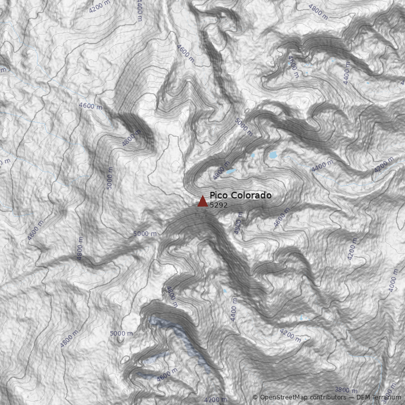 Mapa Pico Colorado