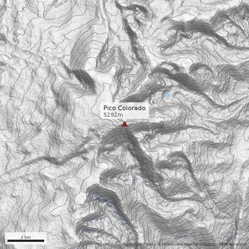 Mapa Pico Colorado