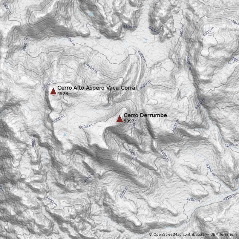 Mapa Cerro Derrumbe