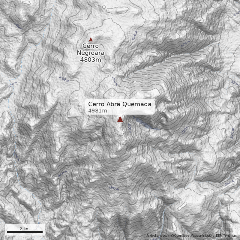 Mapa Cerro Abra Quemada