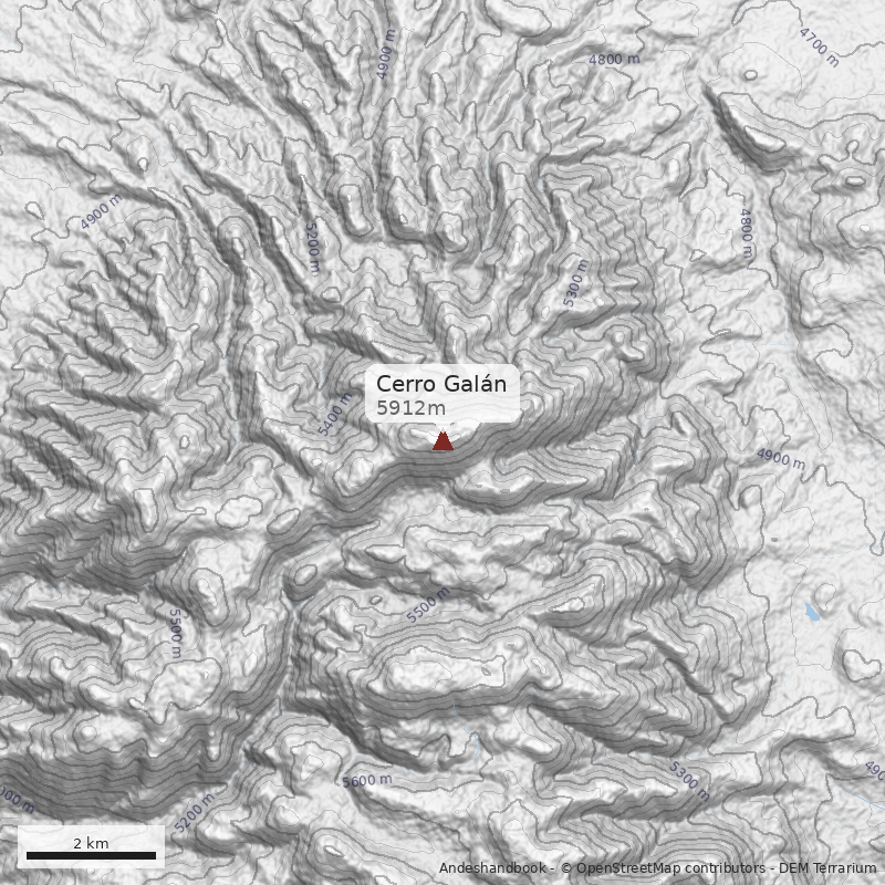 Mapa Cerro Galán