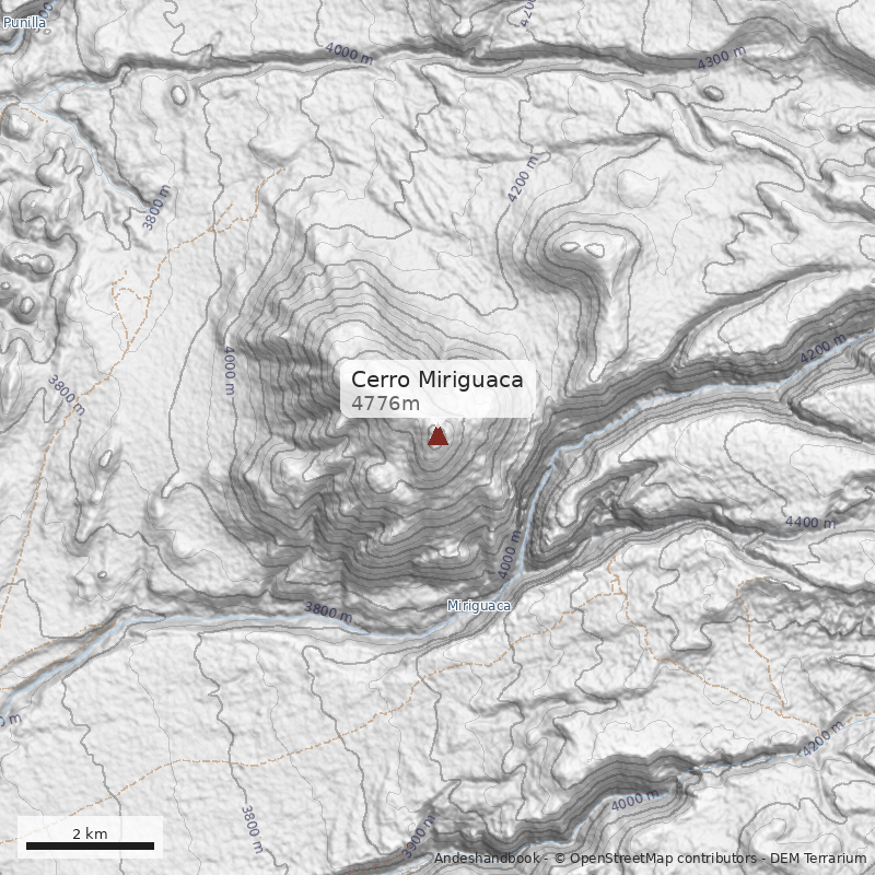 Mapa Cerro Miriguaca