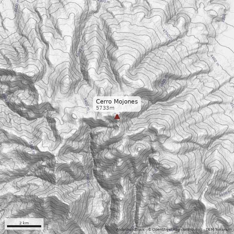 Mapa Cerro Mojones