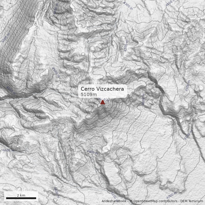 Mapa Cerro Vizcachera