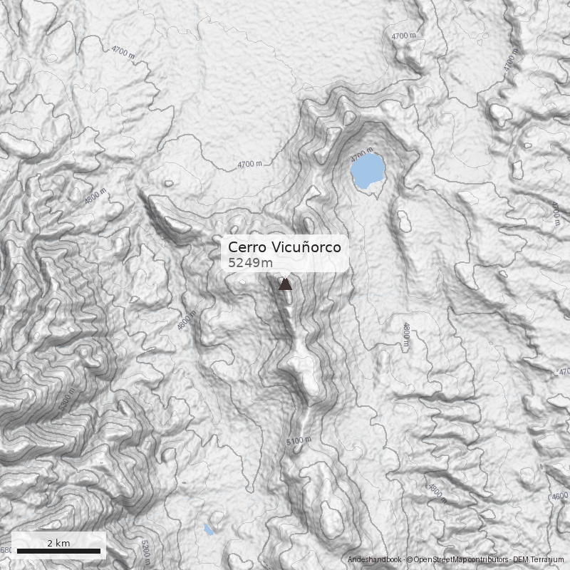 Mapa Cerro Vicuñorco