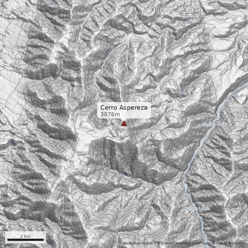 Mapa Cerro Aspereza