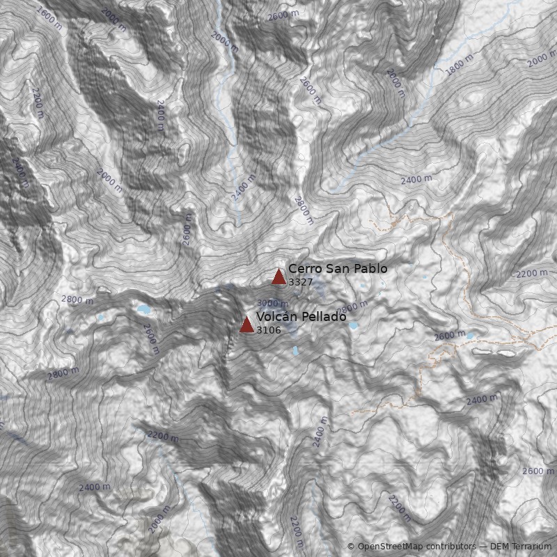 Mapa Cerro San Pablo