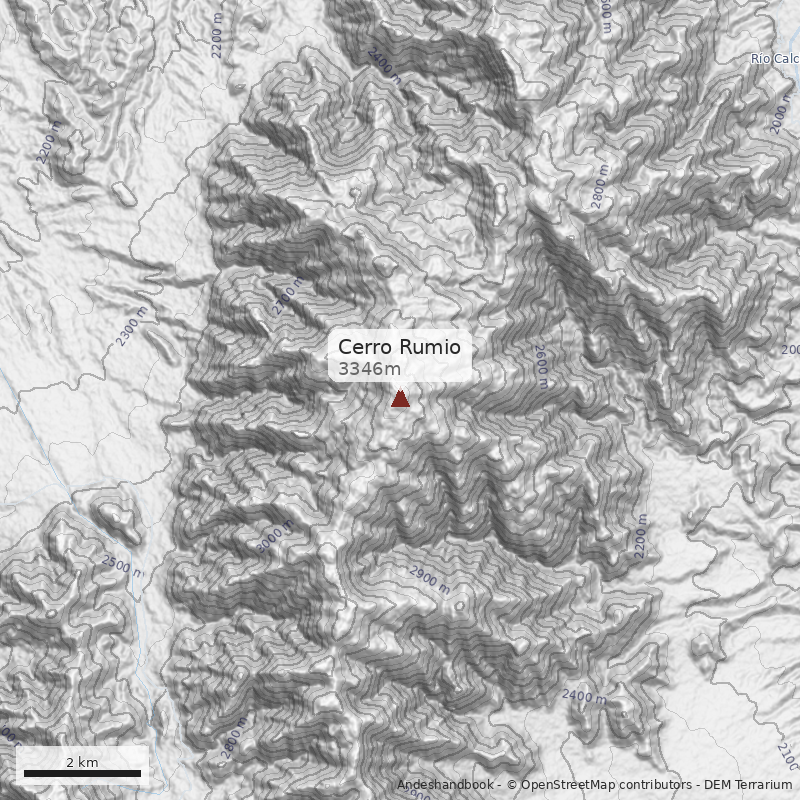 Mapa Cerro Rumio