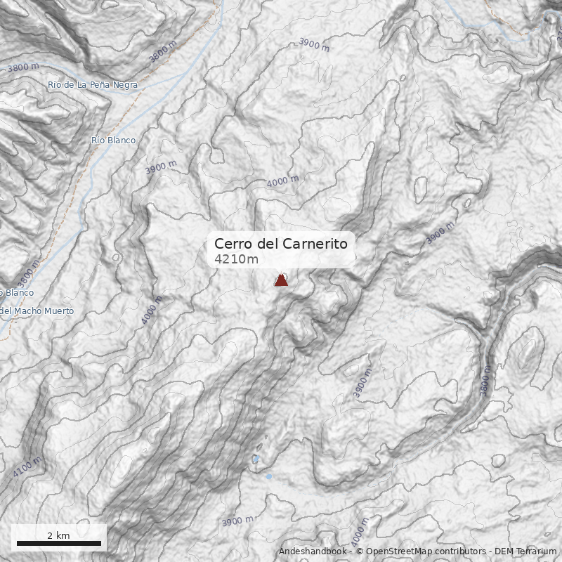 Mapa Cerro del Carnerito