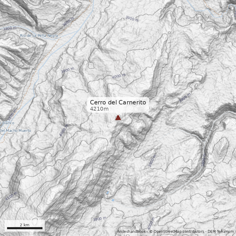 Mapa Cerro del Carnerito