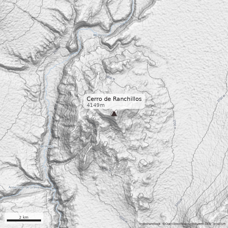 Mapa Cerro de Ranchillos