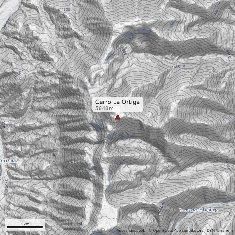 Mapa Cerro La Ortiga