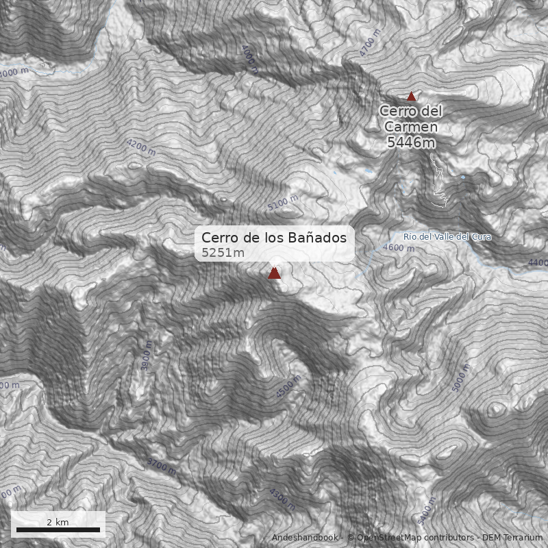 Mapa Cerro de los Bañados