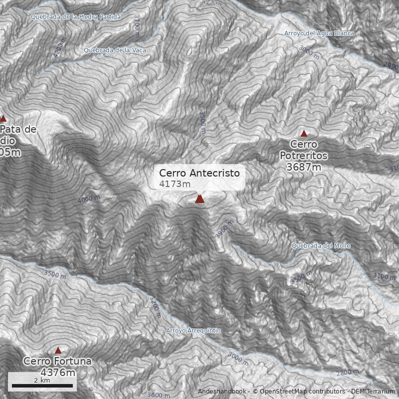 Mapa Cerro Antecristo