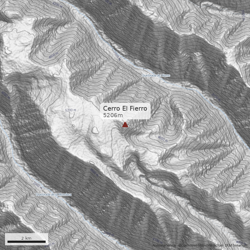 Mapa Cerro El Fierro