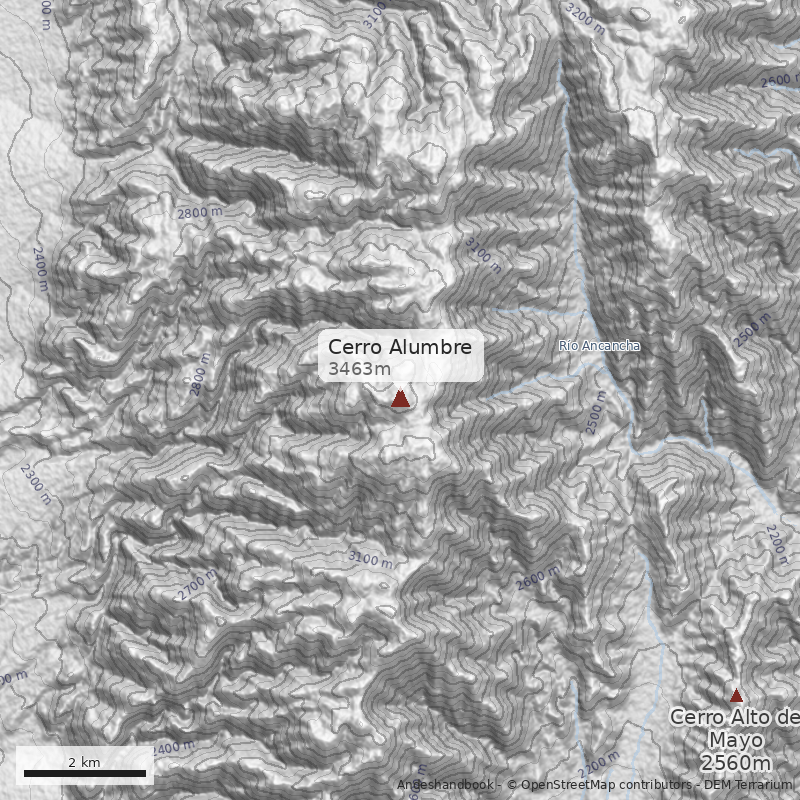 Mapa Cerro Alumbre
