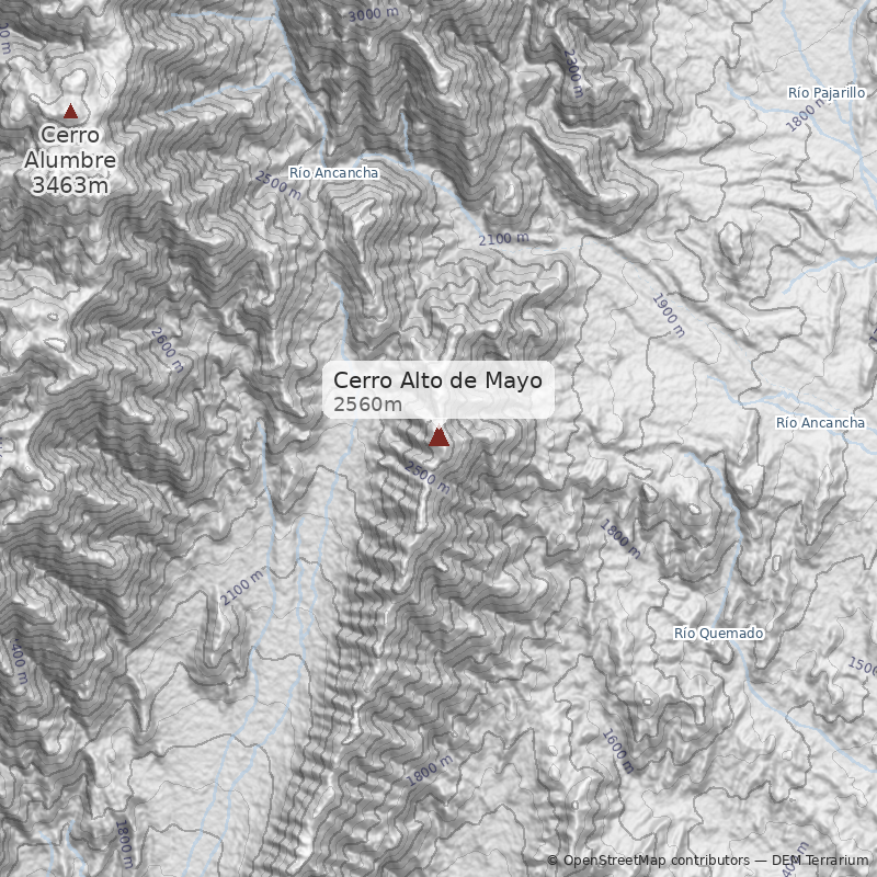 Mapa Cerro Alto de Mayo