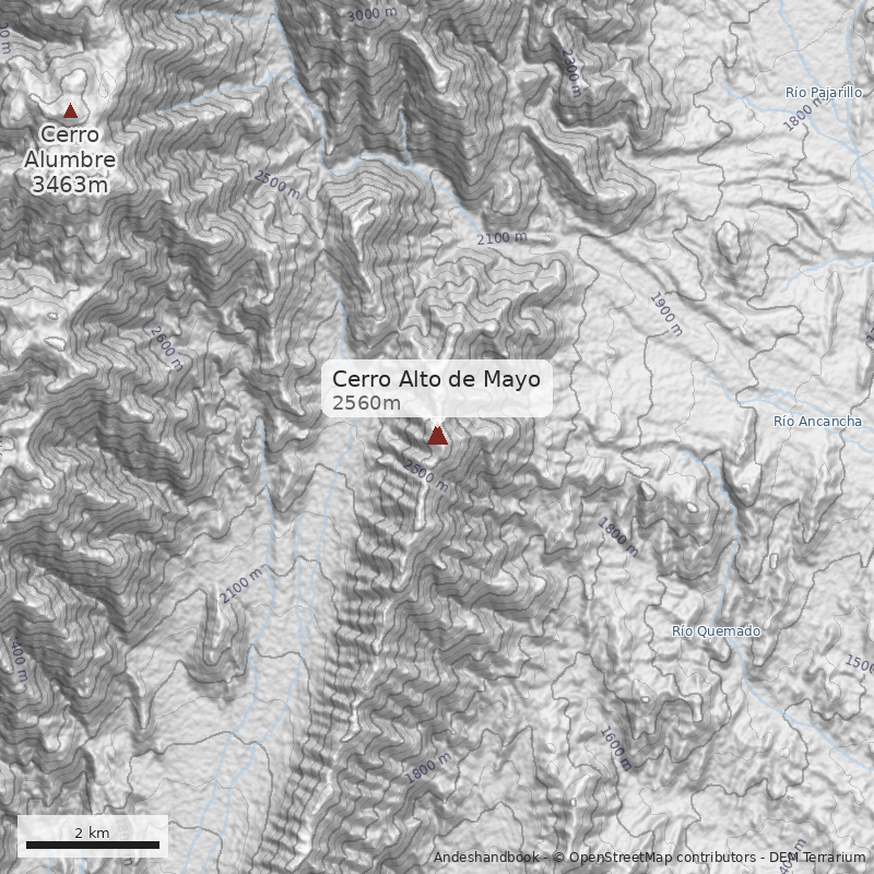 Mapa Cerro Alto de Mayo