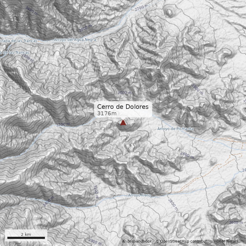 Mapa Cerro de Dolores
