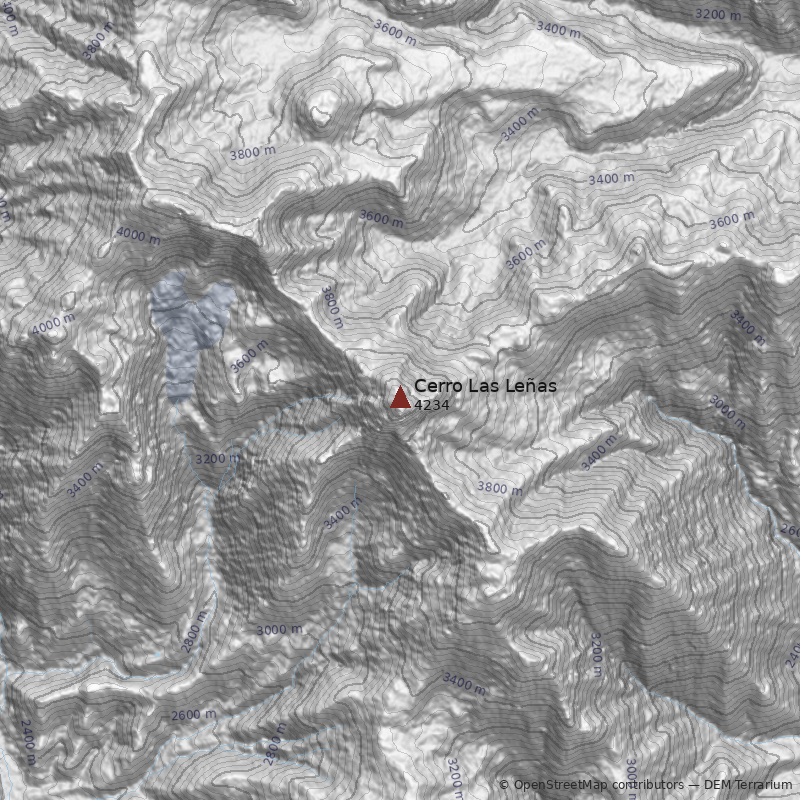 Mapa Cerro Las Leñas