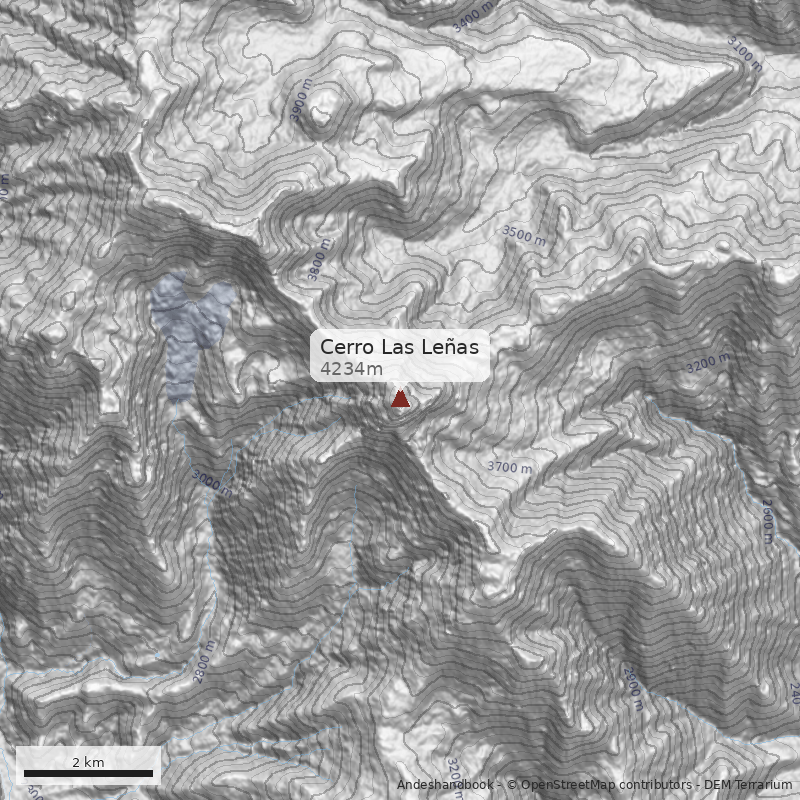 Mapa Cerro Las Leñas