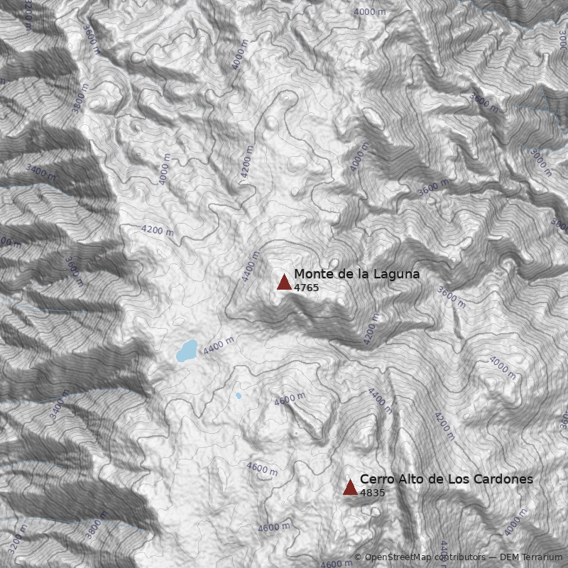 Mapa Monte de la Laguna