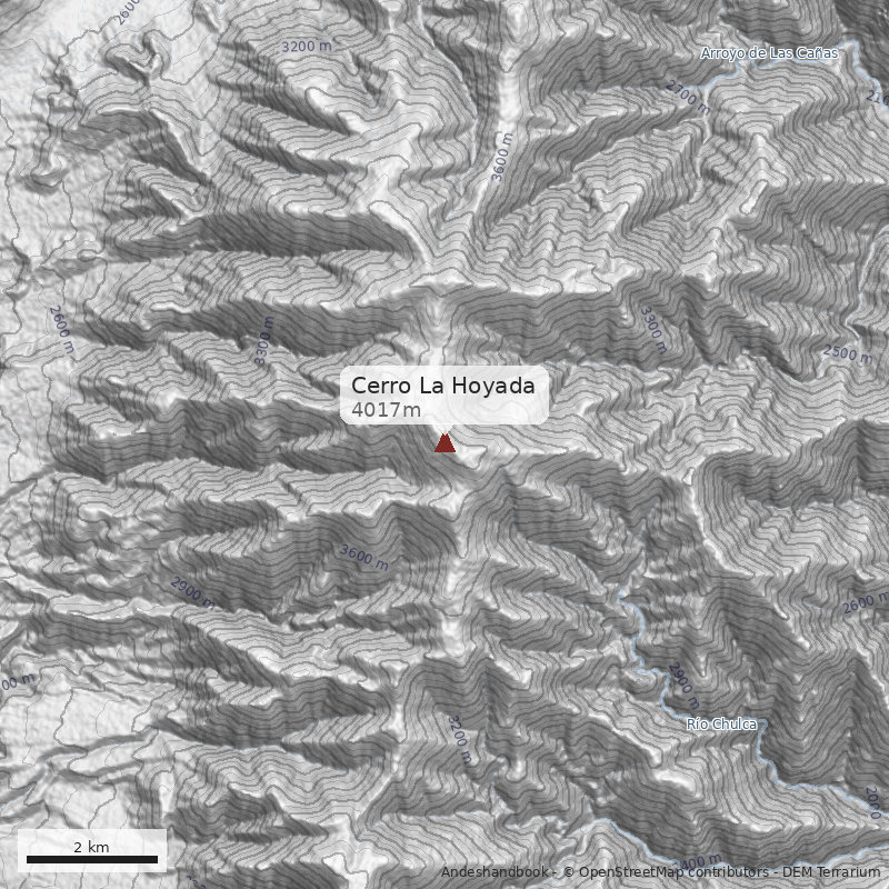 Mapa Cerro La Hoyada