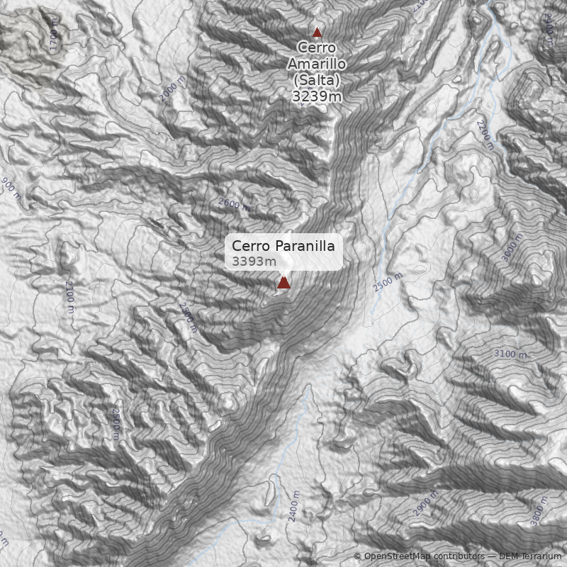 Mapa Cerro Paranilla