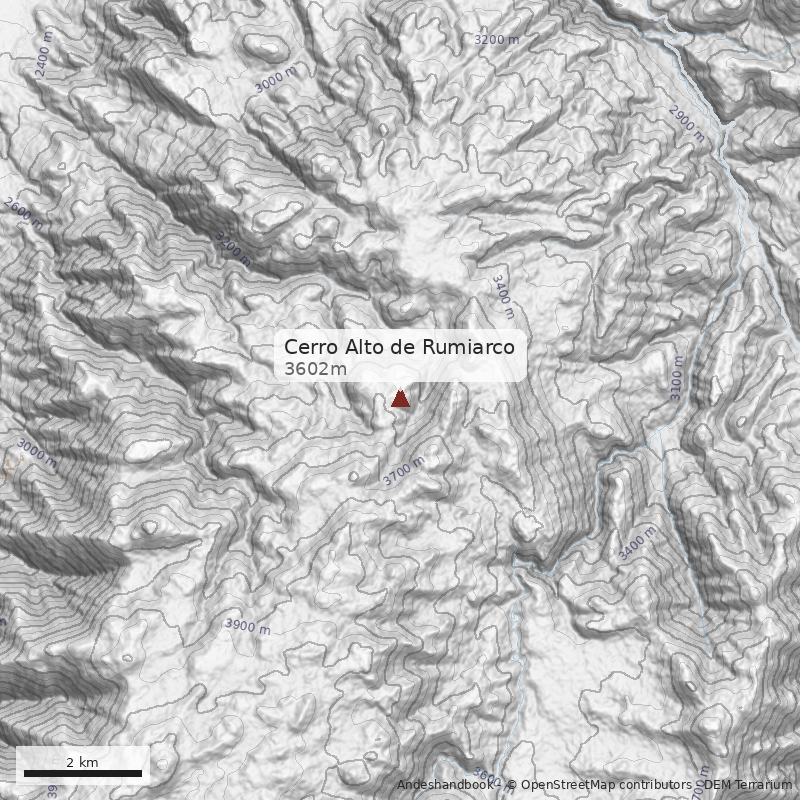 Mapa Cerro Alto de Rumiarco