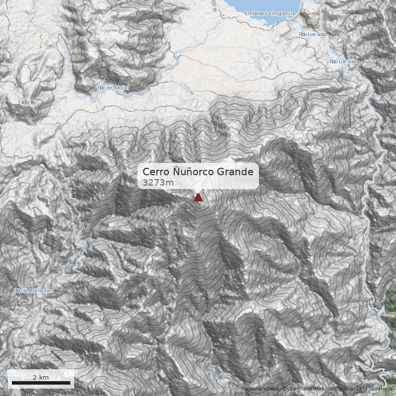 Mapa Cerro Ñuñorco Grande