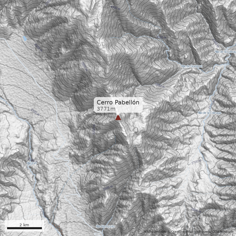 Mapa Cerro Pabellón