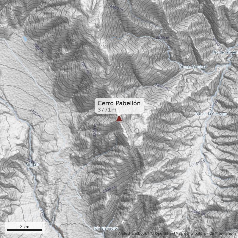 Mapa Cerro Pabellón